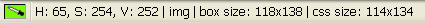 Statusbar display