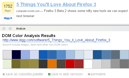 Webpage Color Analyzer